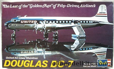 Revell 1/122 Douglas DC-7 United Airlines Mainliner, H168 plastic model kit